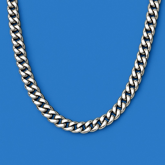 24 inch Cuban Link Chain Necklace for Men and Women - Picture 1 of 5